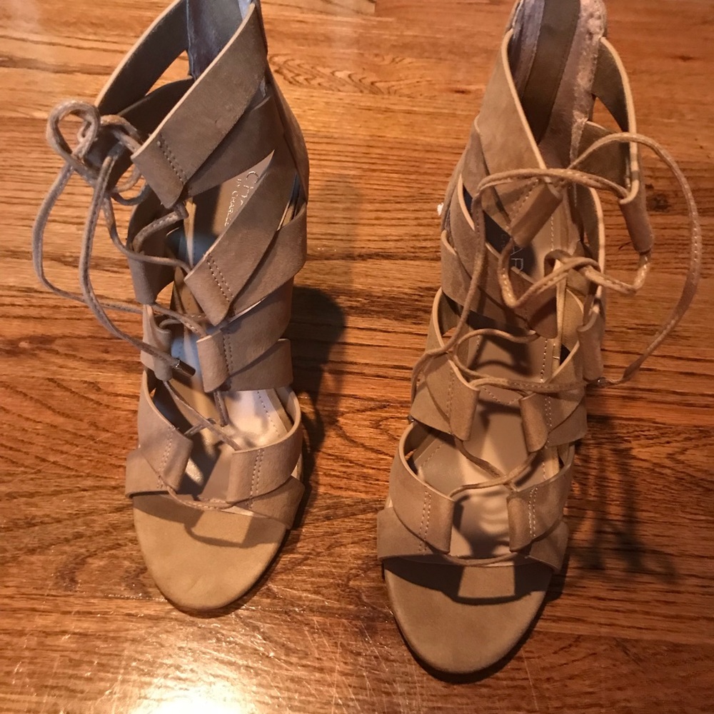 Charles by Charles David high heel nude sandal 7.5